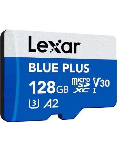 Lexar Blue Plus microSDXC 128GB con adaptador SD UHS-I A2