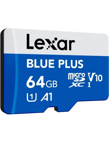 Lexar BLUE PLUS 64GB microSDXC UHS-I para móvil y cámara