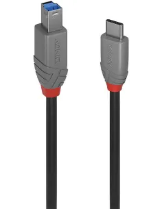 Lindy 36665 Cable USB 3.2 Tipo C a B de 0,5 m y 5 Gbps, color antracita-1407003
