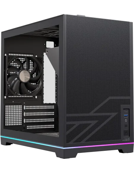 Einarex PM300 Core Black: caja Micro-ATX compacta con USB-C