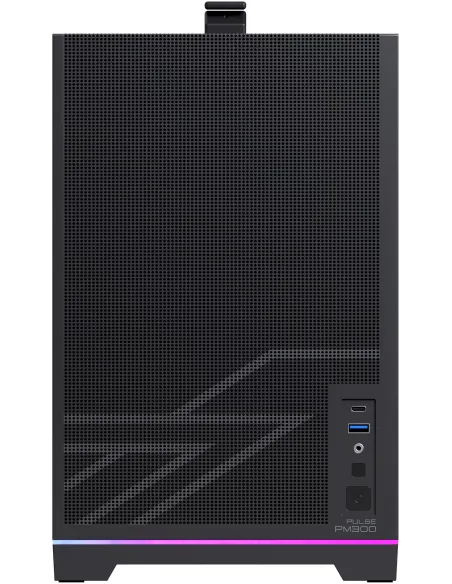 Einarex PM300 Core Black: caja Micro-ATX compacta con USB-C