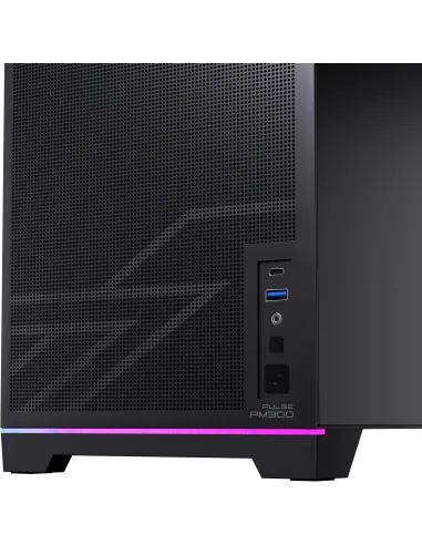 Einarex PM300 Core Black: caja Micro-ATX compacta con USB-C