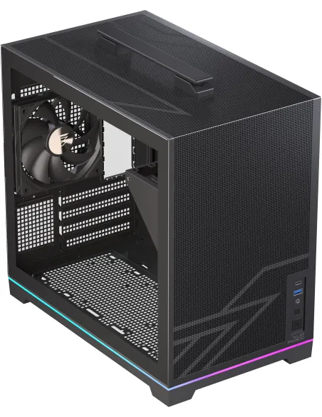Einarex PM300 Core Black: caja Micro-ATX compacta con USB-C