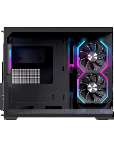 Caja microATX Einarex Prisma SM300 RGB negra con cristal