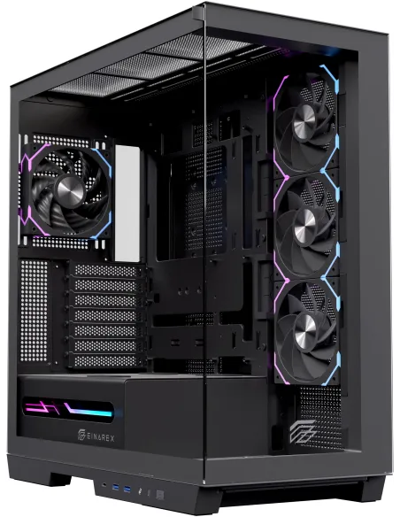caja Einarex Zenith Z1K: semitorre E-ATX RGB con vidrio