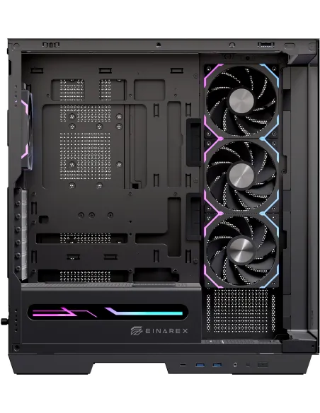 caja Einarex Zenith Z1K: semitorre E-ATX RGB con vidrio