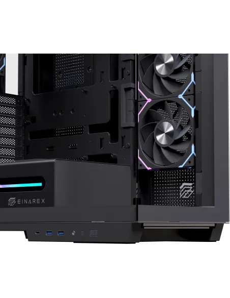 caja Einarex Zenith Z1K: semitorre E-ATX RGB con vidrio