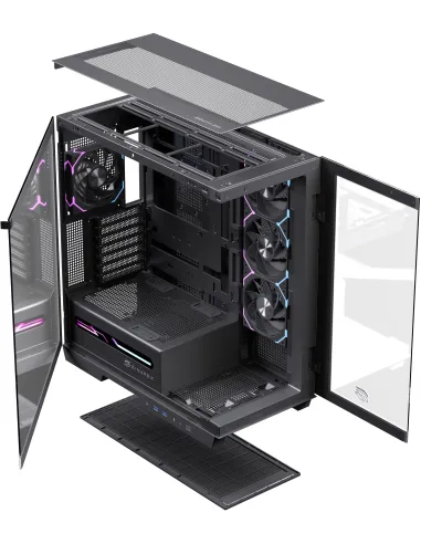 caja Einarex Zenith Z1K: semitorre E-ATX RGB con vidrio