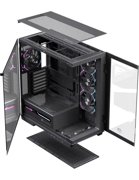 caja Einarex Zenith Z1K: semitorre E-ATX RGB con vidrio