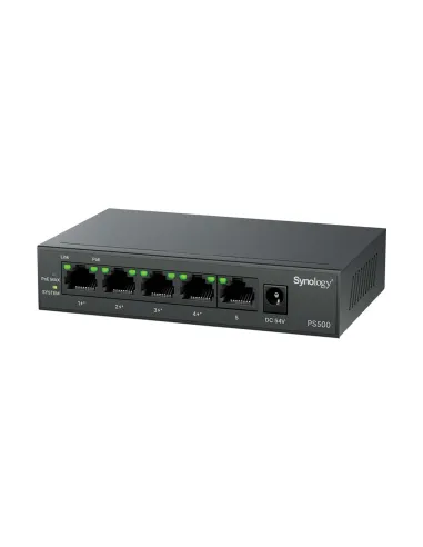 Synology PS500: switch PoE+ Gigabit de 5 puertos y 60 W