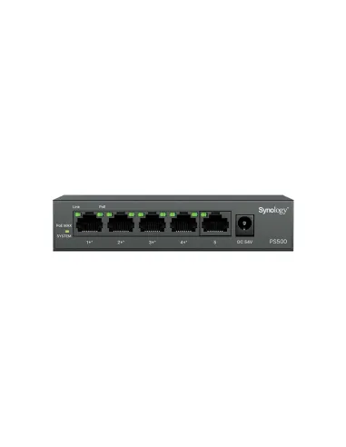 Synology PS500: switch PoE+ Gigabit de 5 puertos y 60 W