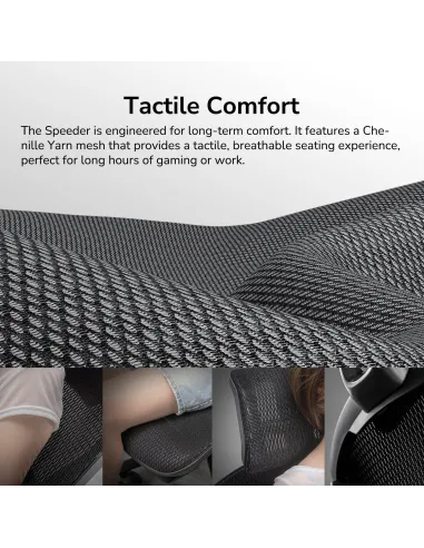 Cougar Speeder Elite: silla gaming de malla y soporte lumbar