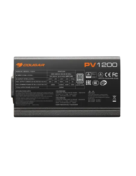 Cougar PV 1000W 80 Plus Platinum fuente ATX 3.1 y PCIe 5.1