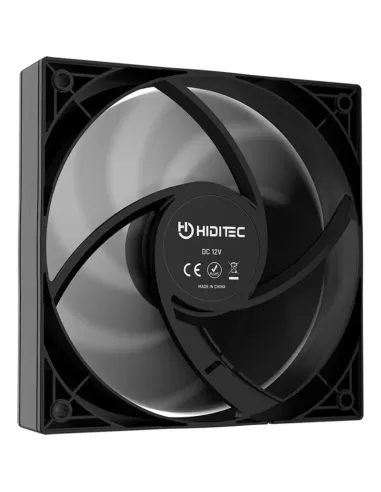Ventilador Hiditec F10 PWM 120 mm negro 4 pines PWM para PC