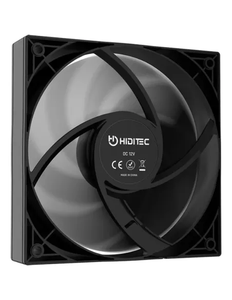 Ventilador Hiditec F10 PWM 120 mm negro 4 pines PWM para PC