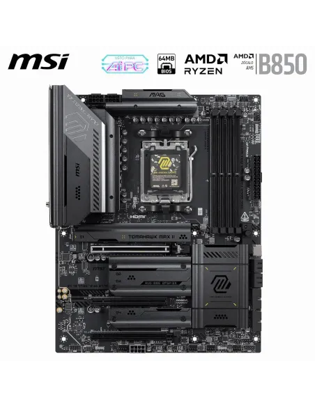 MSI MAG B850 TOMAHAWK MAX WIFI II: placa AM5 DDR5 8400+ MT/s