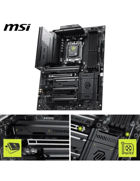 MSI MAG B850 TOMAHAWK MAX WIFI II: placa AM5 DDR5 8400+ MT/s