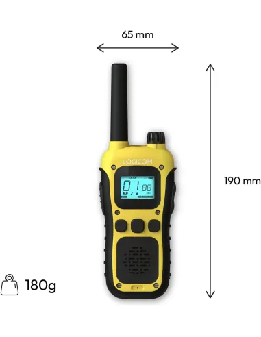 Logicom Adventure Duo walkie talkie: pack PMR446 USB-C IP54