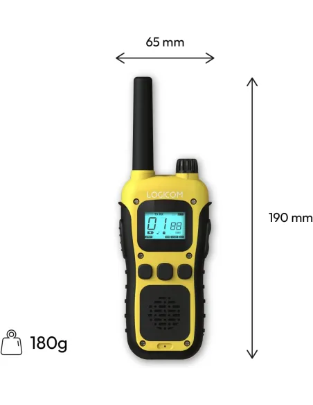 Logicom Adventure Duo walkie talkie: pack PMR446 USB-C IP54