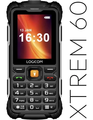 Logicom Xtrem 60 4G Negro: IP68, Dual SIM, batería extraíble