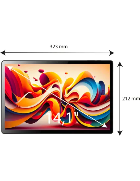 Tablet Logicom XXL 14" 4GB 128GB Negro Wi-Fi de doble banda