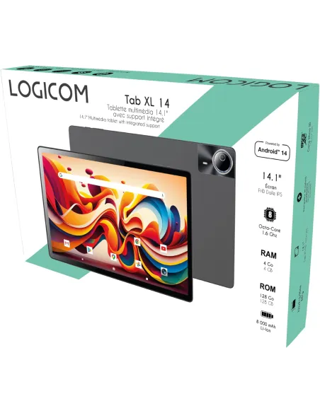 Tablet Logicom XXL 14" 4GB 128GB Negro Wi-Fi de doble banda