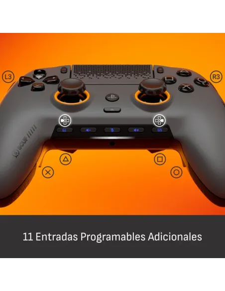 SCUF Omega Gris acero: mando PS5 y PC con paletas gaming