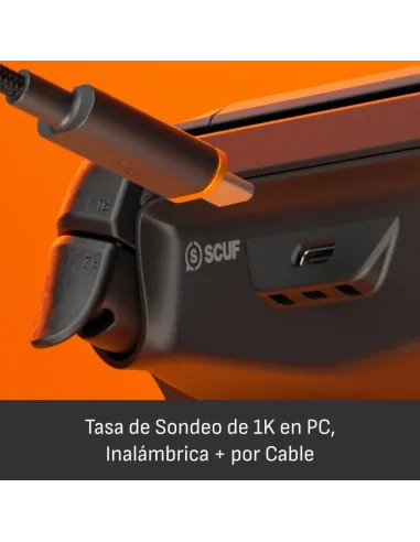 SCUF Omega Gris acero: mando PS5 y PC con paletas gaming