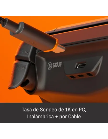 SCUF Omega Gris acero: mando PS5 y PC con paletas gaming