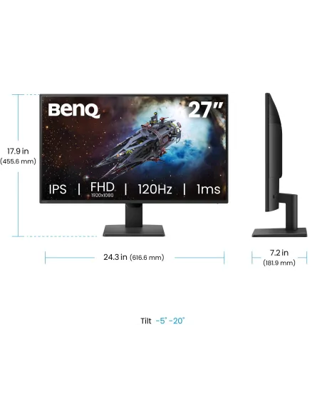 BenQ GW2790P: monitor IPS Full HD de 27 pulgadas, 120 Hz