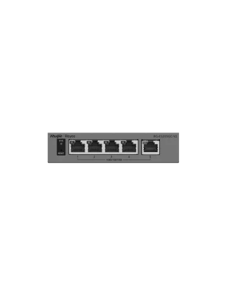 Reyee RG-ES205GC-V2 Switch inteligente de 5 puertos Gigabit sin PoE gestionado en la nube