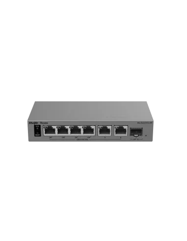 Reyee RG-ES207GS-HP Switch PoE inteligente de 6 puertos Gigabit gestionado en la nube con 1 puerto SFP