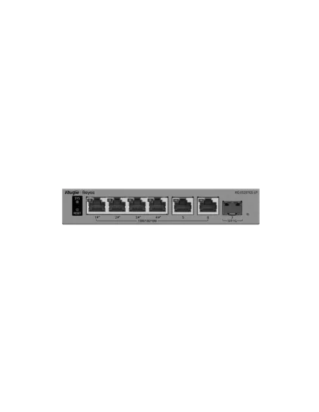 Reyee RG-ES207GS-LP Switch PoE inteligente de 6 puertos Gigabit gestionado en la nube con 1 puerto SFP