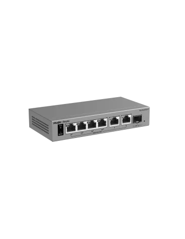 Switch Reyee RG-ES207GS-P PoE cloud Gigabit con enlace SFP