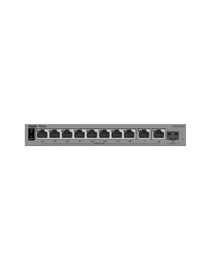 Reyee RG-ES211GS-LP Switch PoE inteligente de 10 puertos Gigabit gestionado en la nube con 1 puerto SFP-NSWSSO0433