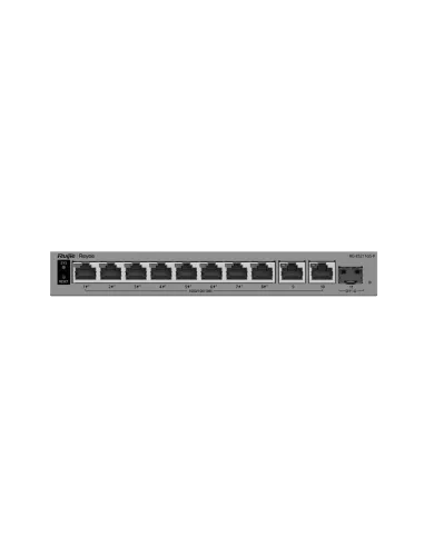 Reyee RG-ES211GS-LP Switch PoE inteligente de 10 puertos Gigabit gestionado en la nube con 1 puerto SFP