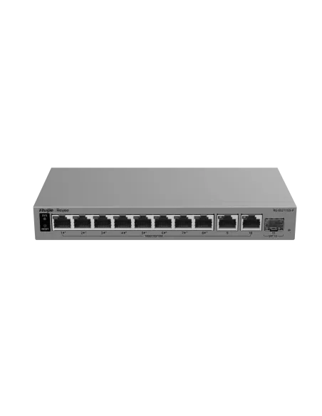 Reyee RG-ES211GS-P Switch PoE de gestión inteligente desde la nube de 10 puertos gigabit con 1 puerto SFP