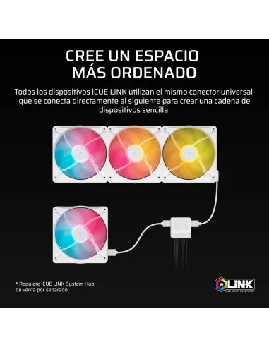 Ventilador CORSAIR iCUE LINK RX140 II RGB PWM 140 mm PC