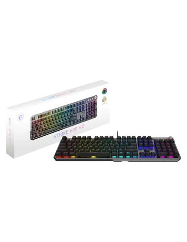 teclado MSI Strike 600 V2 Silent ES: RGB por tecla y Kailh