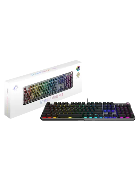 teclado MSI Strike 600 V2 Silent ES: RGB por tecla y Kailh