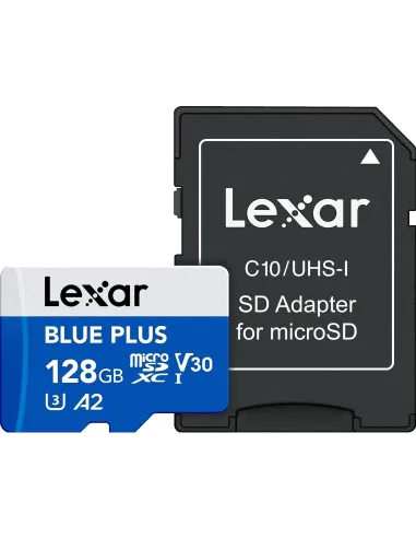 Lexar Blue Plus microSDXC 128GB con adaptador SD