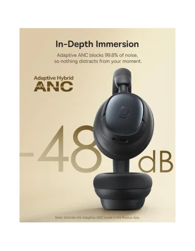 auriculares Baseus Bowie MH1 Cosmic Black con ANC y LDAC