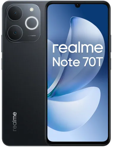 Realme Note 70T 4GB 64GB Negro Obsidiana