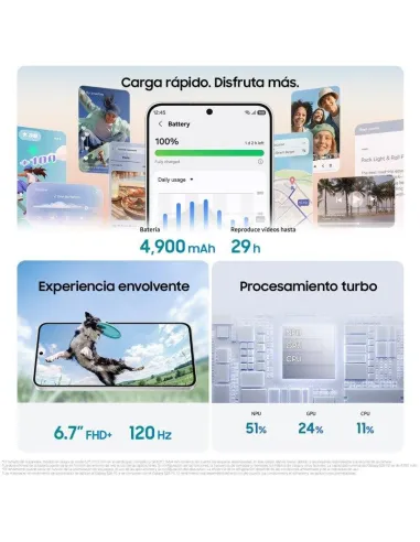 Móvil Samsung Galaxy S26 FE 5G 8GB 128GB 6.7" Negro Grafito