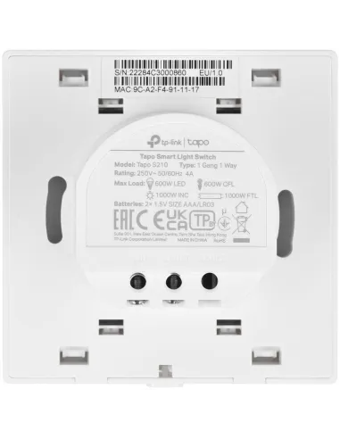 interruptor inteligente Tapo S210 para luces desde la app