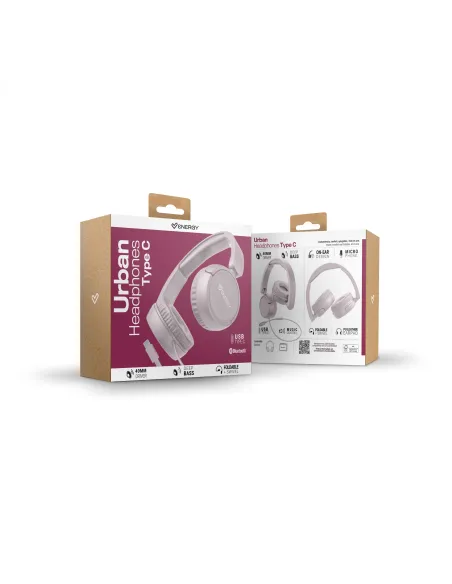 Energy Sistem Urban Headphones Type C rosa: auriculares