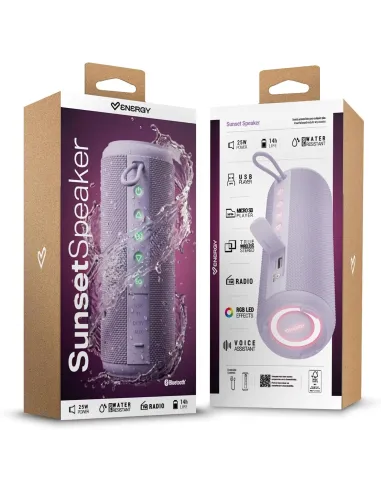Energy Sistem Lavender Sunset: altavoz IPX6 de 25 W