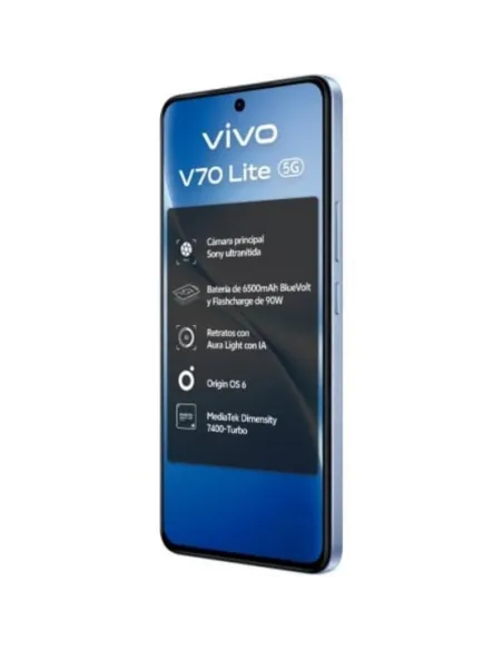 Smartphone Vivo V70 Lite 5G 6GB 128GB 6.77" Azul y 120 Hz