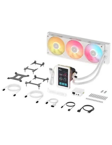 CORSAIR iCUE LINK TITAN II 360 RX LCD blanca - AIO 360 mm
