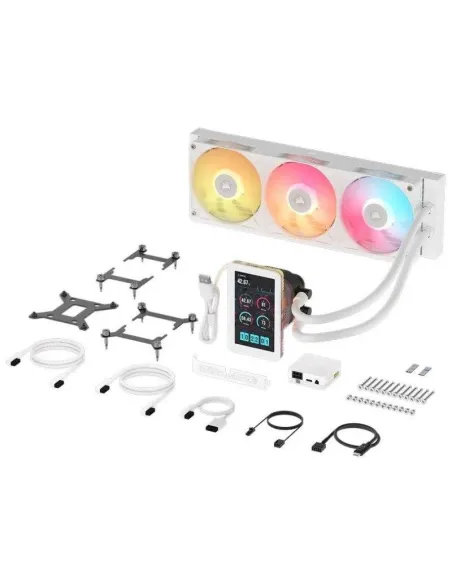 CORSAIR iCUE LINK TITAN II 360 RX LCD blanca - AIO 360 mm